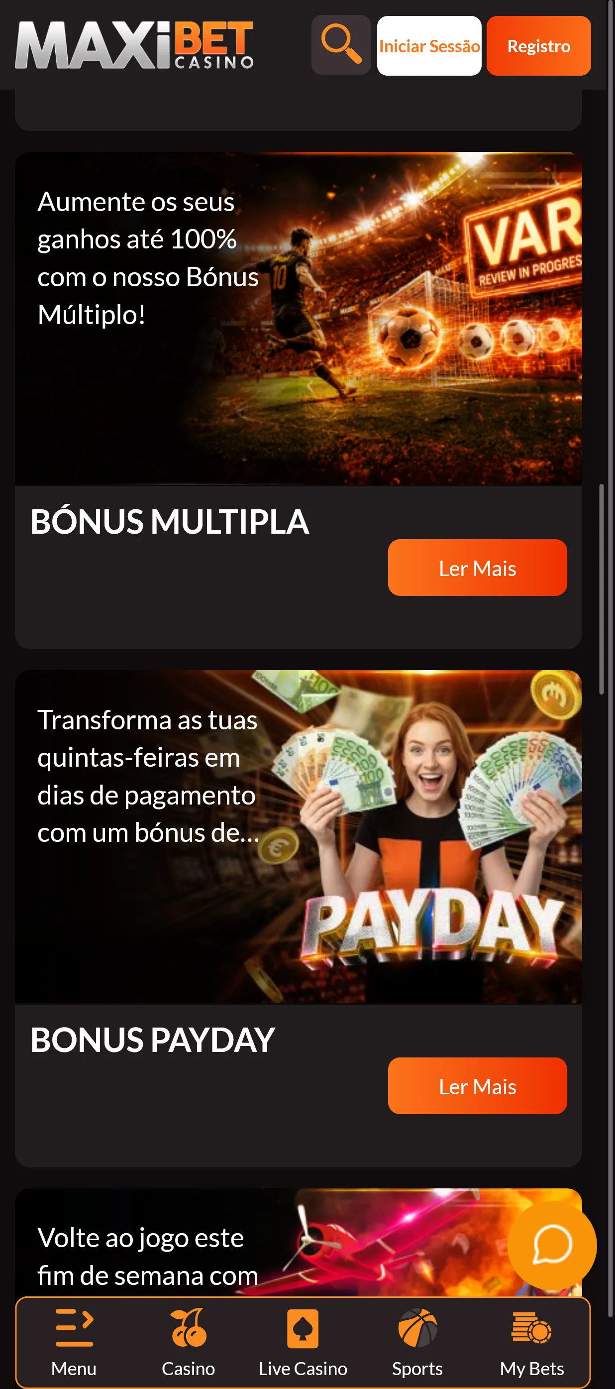 3 bónus de apostas desportivas da Maxibet