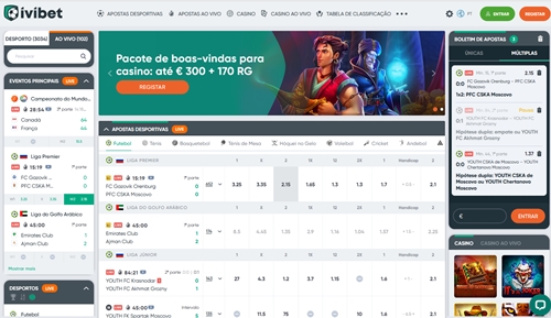 Cópia da página inicial do site