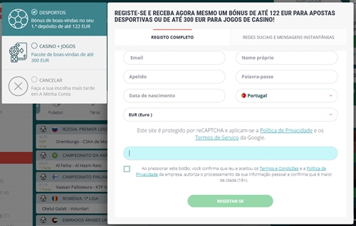 O procedimento de registro